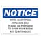 Signmission OSHA Sign, 7" H, 10" W, Rigid Plastic, Hotel Guest Pool Entrance Only Please Be Sign, Landscape OS-NS-P-710-L-13537 - alternate 1